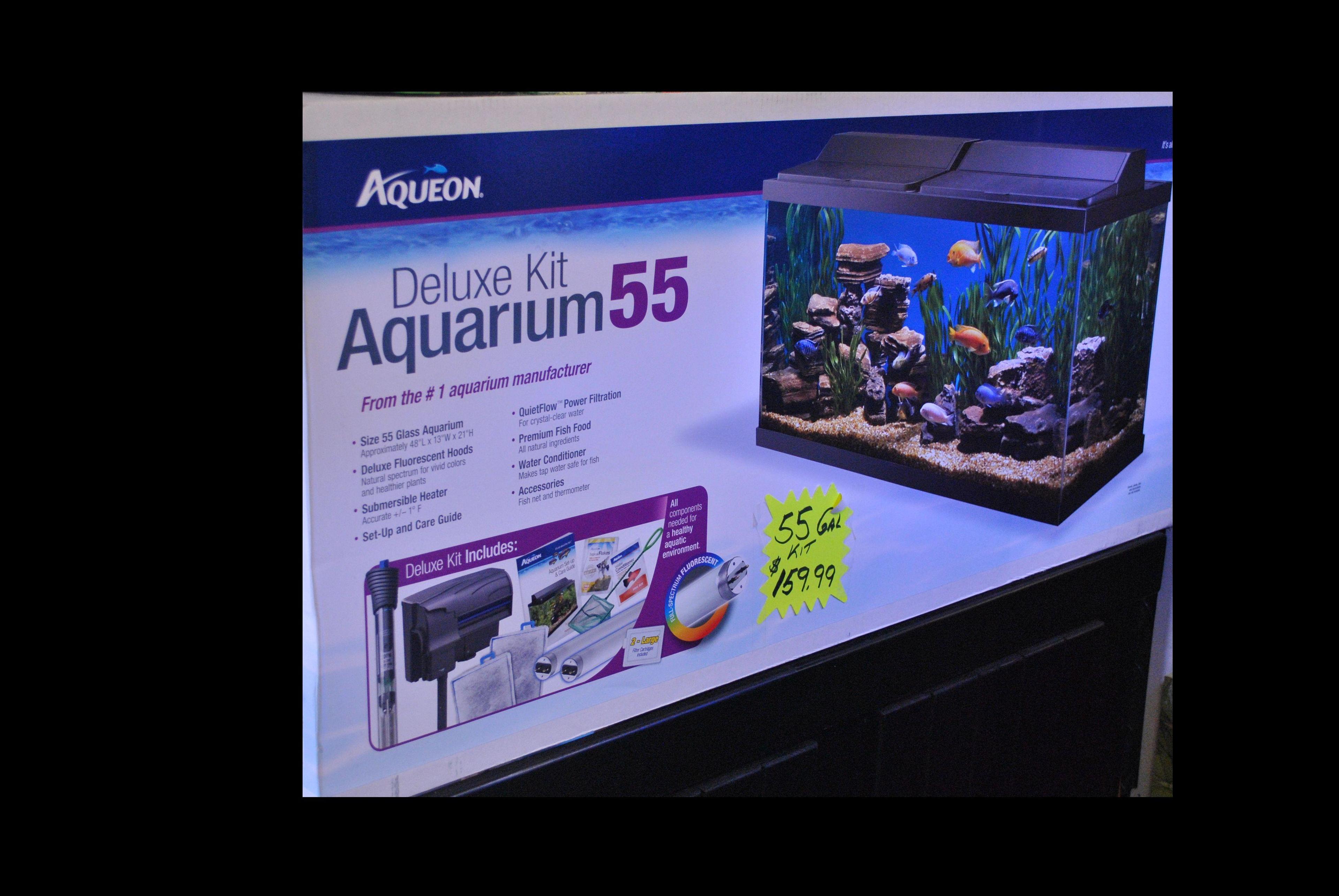 55 Gallon kit on sale now $159.99 good for fresh or salt water fish