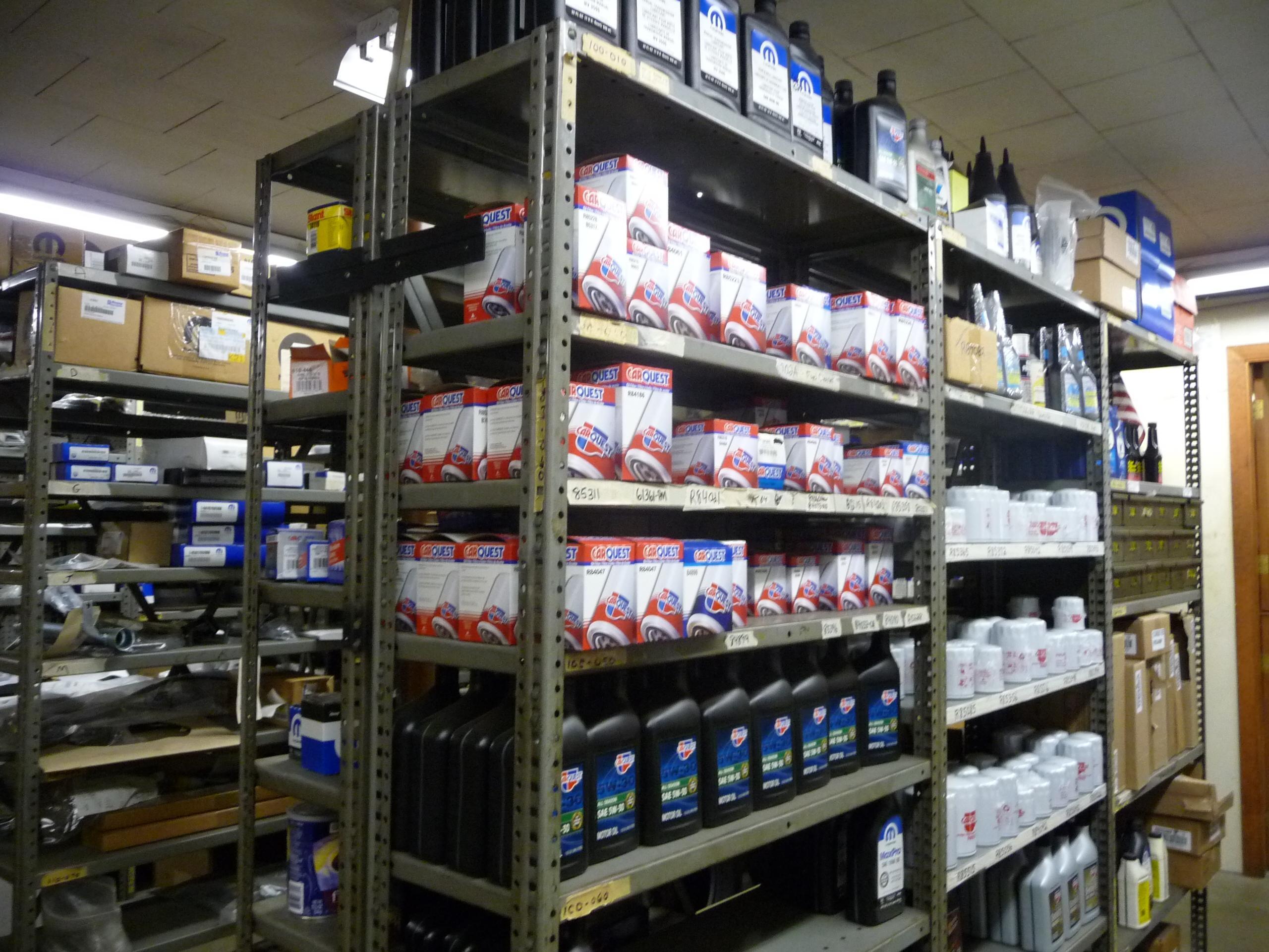 We stock many common maintenance items making you visit quick.