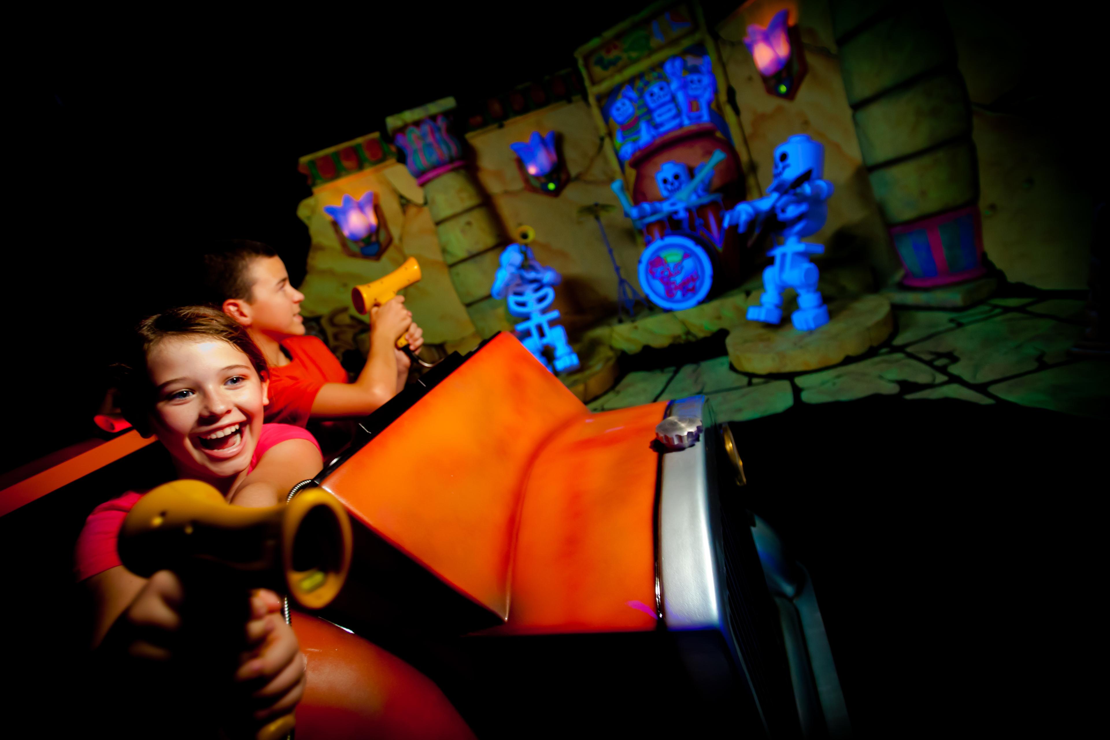 Families can explore the Lost Kingdom in this exciting interactive ride.