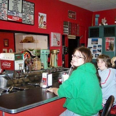 Step back into time and sit at the bar while the "soda jerks" make you a treat.