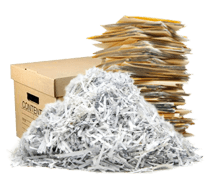 Bring in the documents that you need shredded