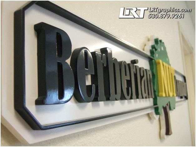 3D dimensional indoor signs and signage