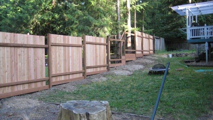 Custom Cedar Fence (under construction)