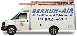 Berkun Air has 12 service trucks stocked with all the tools, equipment and most replacement parts, ready to service your A/C system quickly when it needs service—24/7.