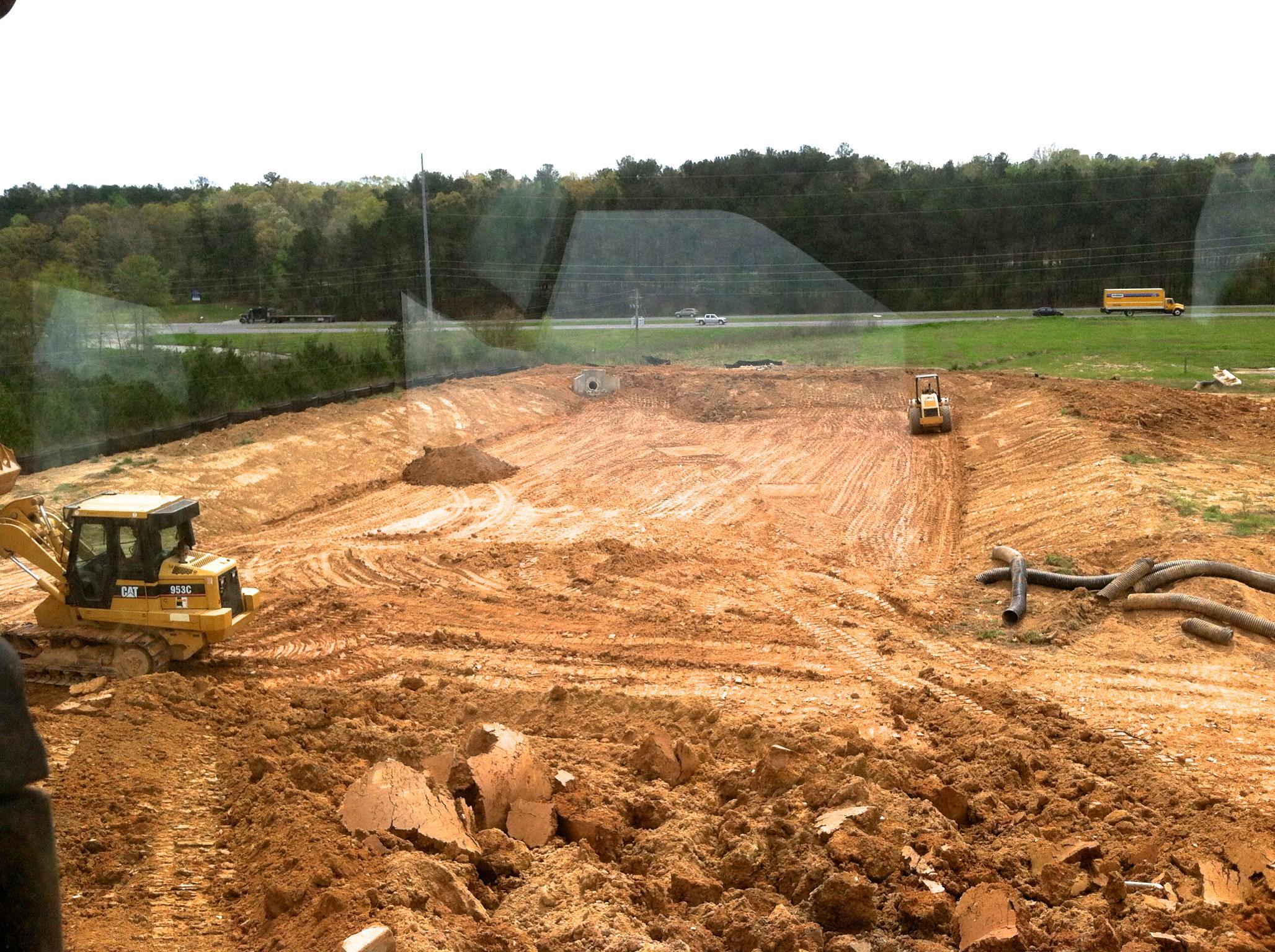 Retention Pond Installation