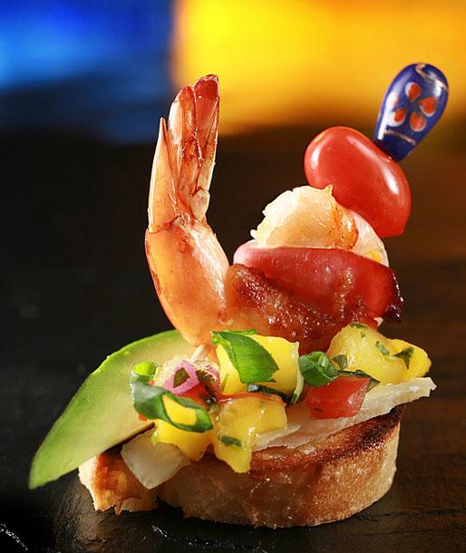 Avocado-Shrimp Skewer