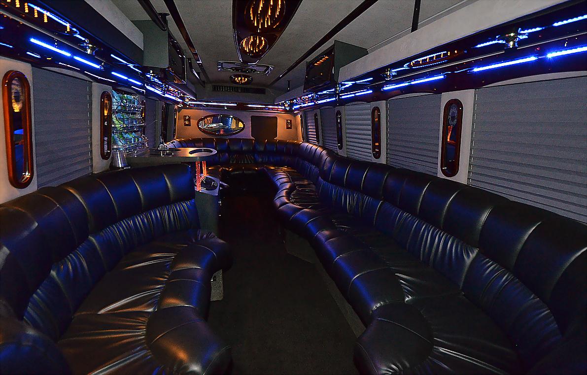 Interior of Limo Party Bus