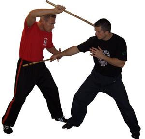 Escrima-Kali uses sticks, knives, and empty hands for self-defense and combat.