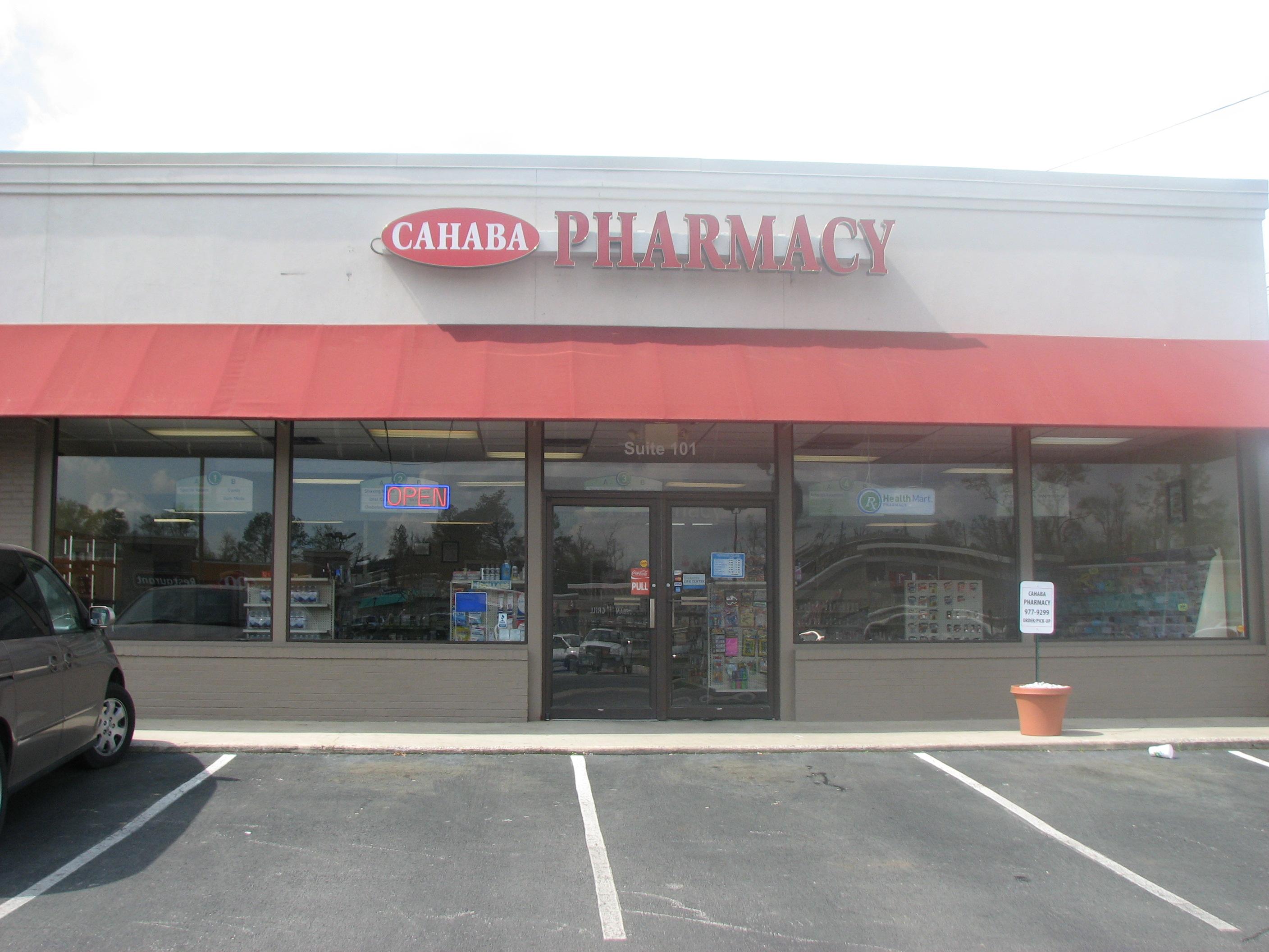 Cahaba Pharmacy storefront in Cahaba Heights