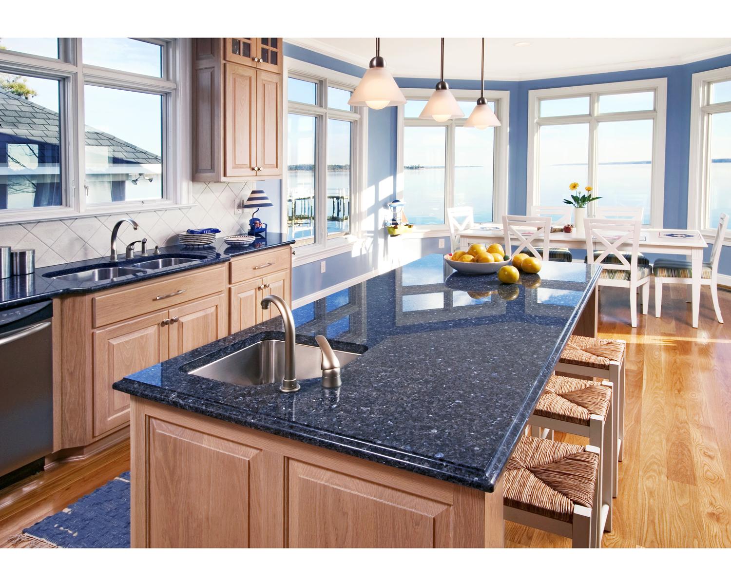 Beautiful Blue Kitchen Countertops