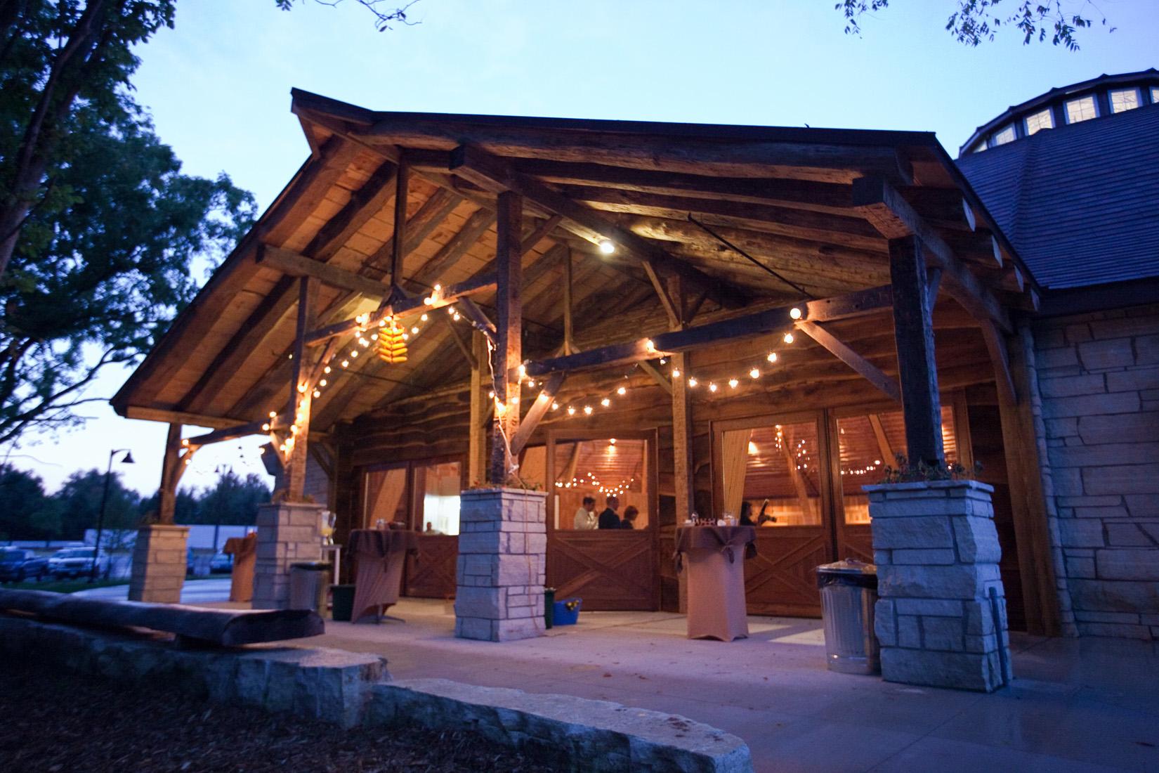 The patio at the Double Round