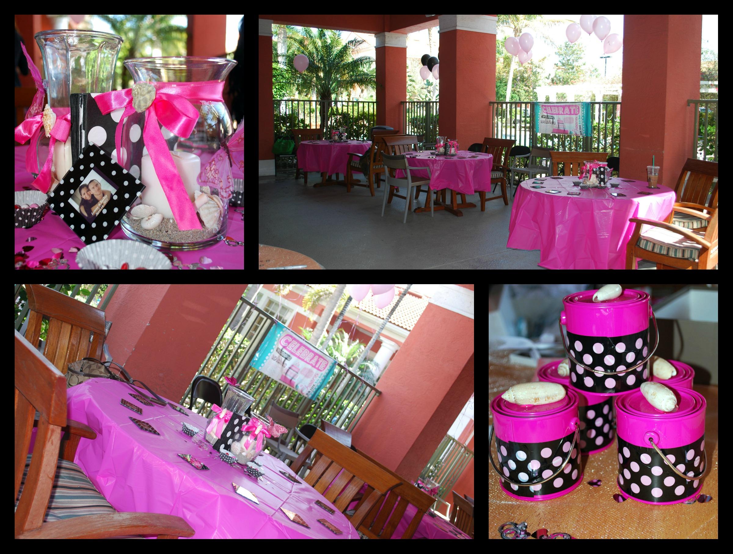 Pink and Black Bridal Shower