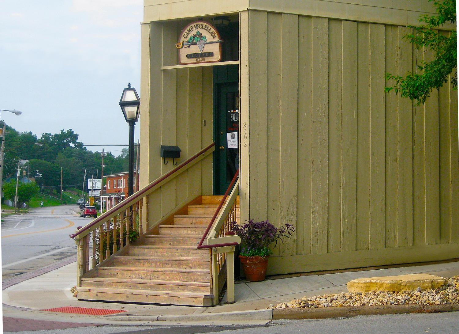 Camp McClellan Cellars in the Village Of East Davenport