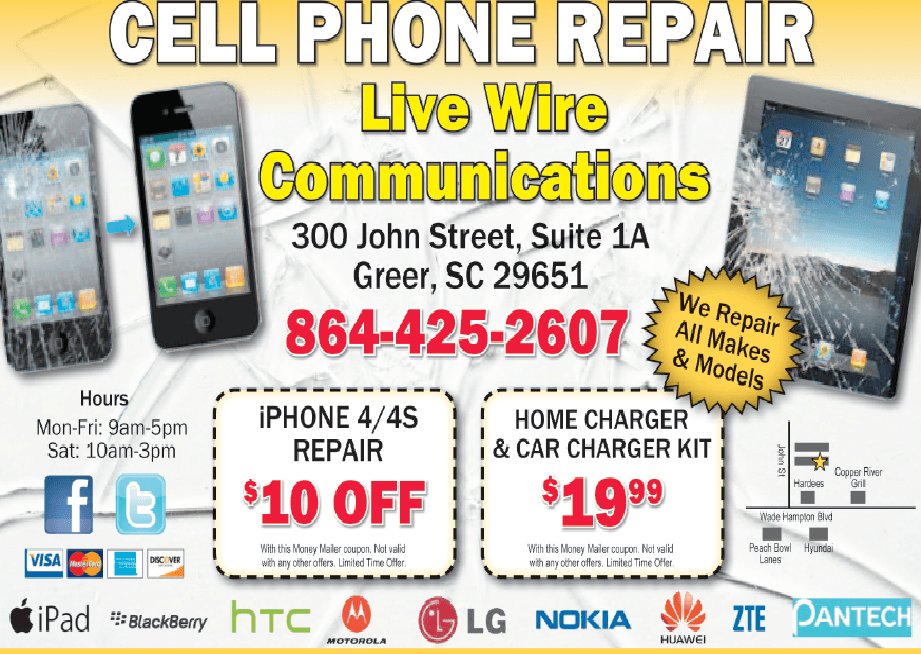 Cell Phone Repair - Live Wire Communications, Inc.