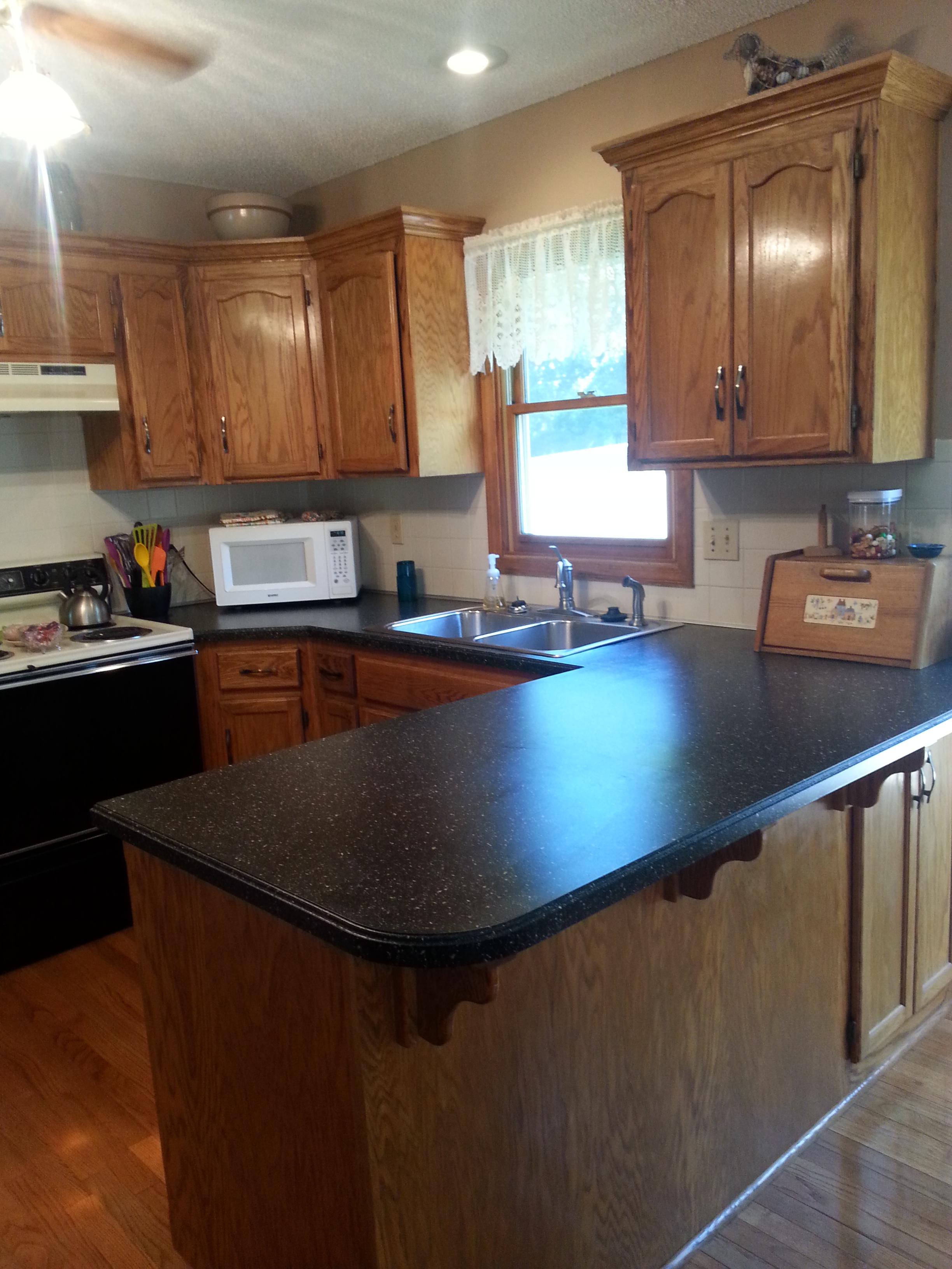 Beautifully Refinished Kitchen Countertop