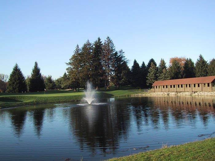 pond on golf course