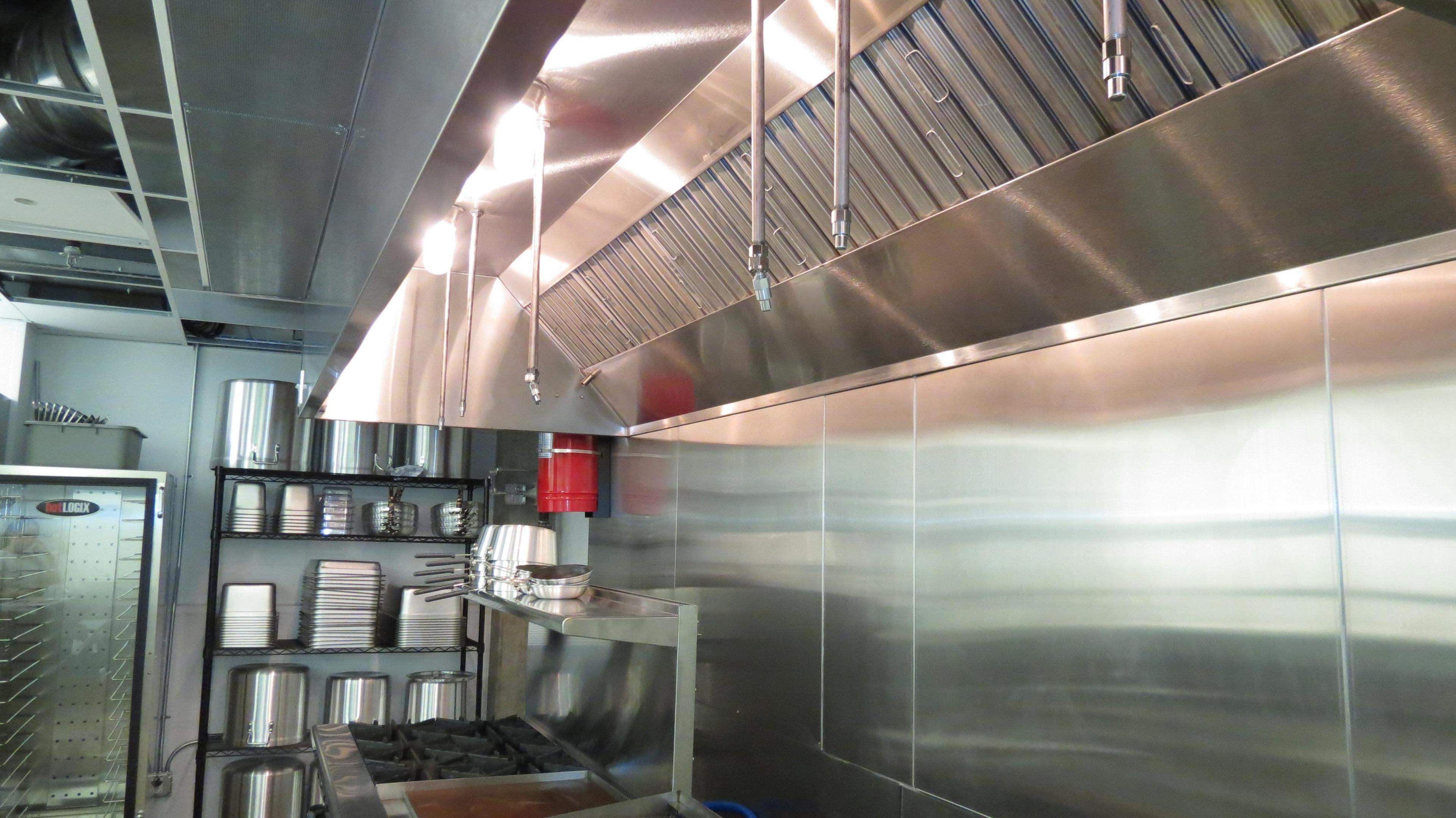 Kitchen Fire Suppression System put up by CFP!