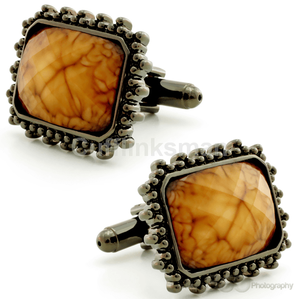 Amber Cufflinks