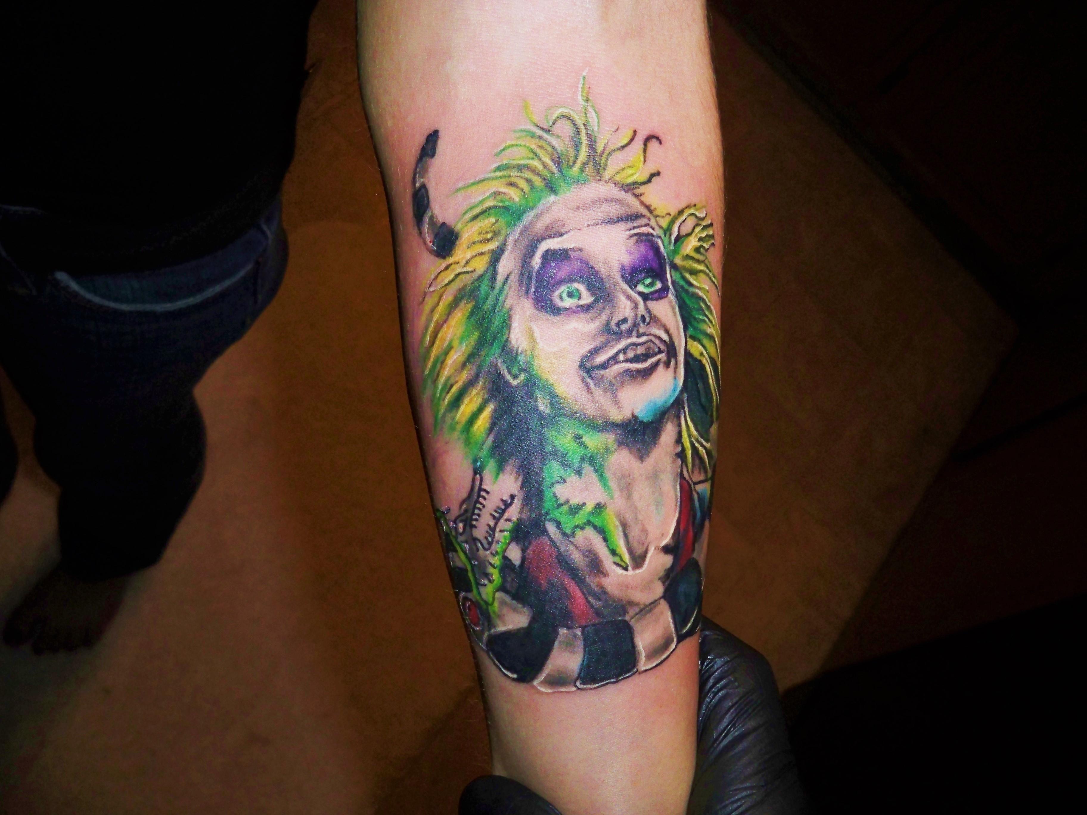 beetle juice tattoo by kevin gordon