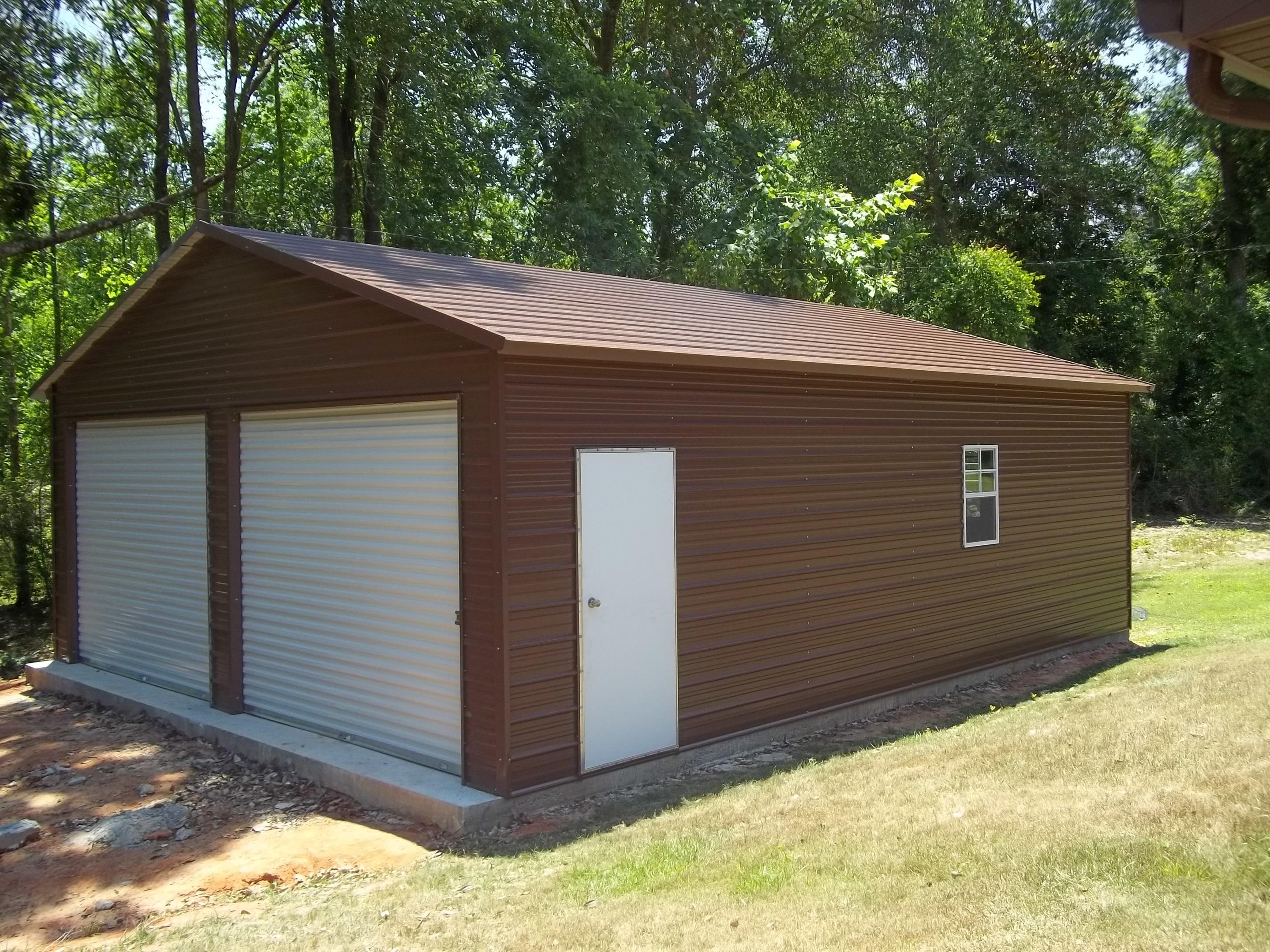 Enclosed Metal Carport, Garage