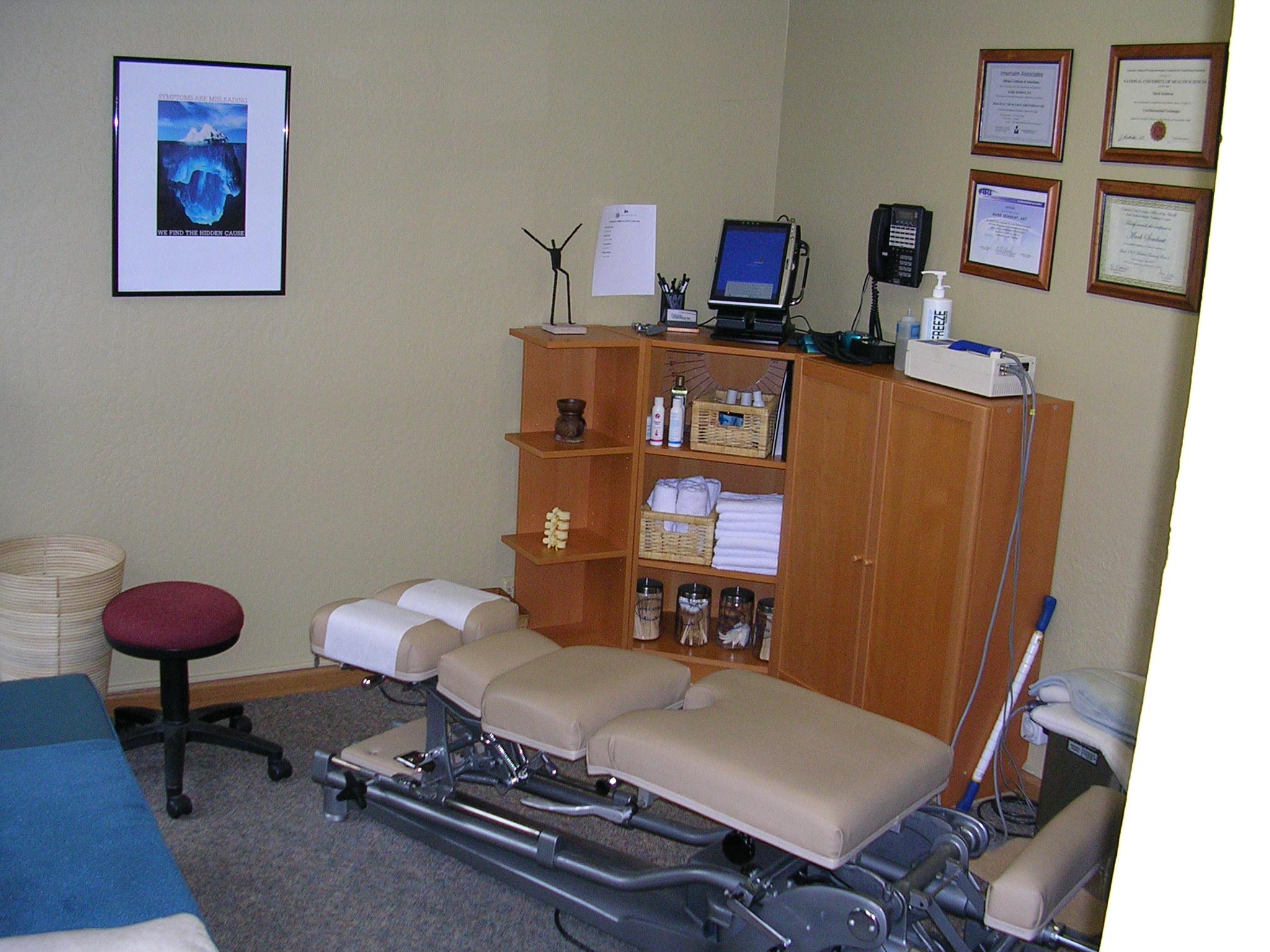 Treatment Room- Danville, CA Chiropractor Lifestyle Chiropractic