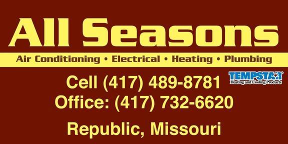 All Seasons-Heating,Cooling,Electrical and Plumbing