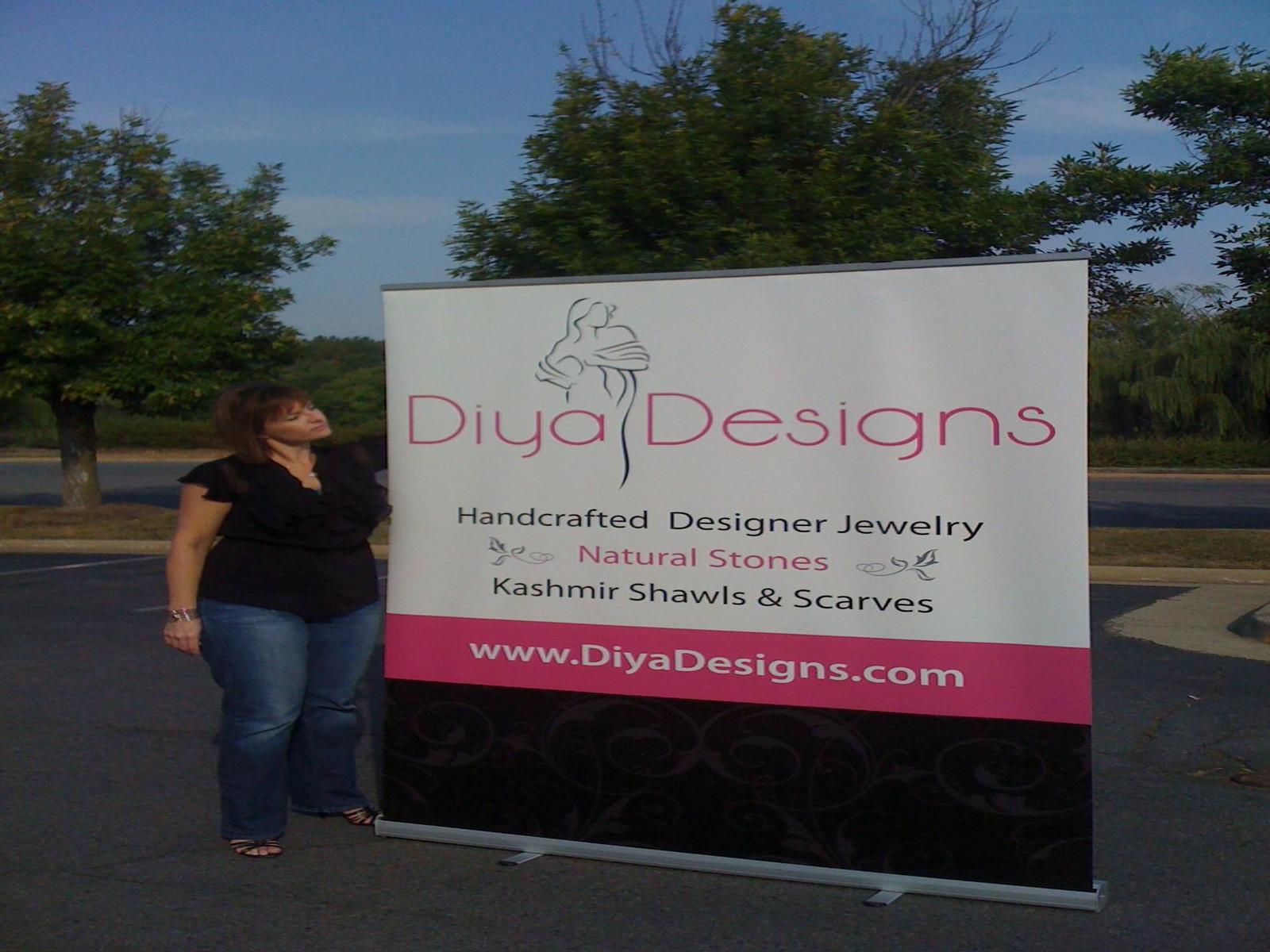 5' Retractable Banner, Diya Designs