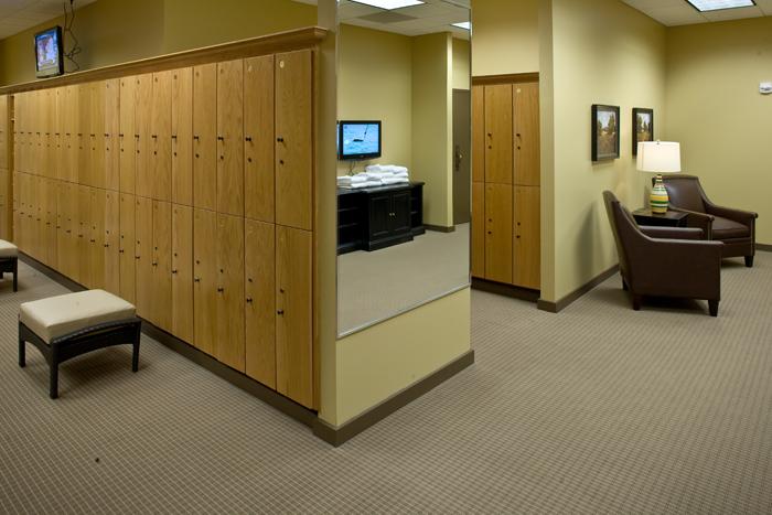 Spacious Locker Room