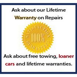 Dannys car clinic offers a Warranty