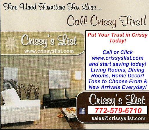 Find Us Online at www.crissyslist.com