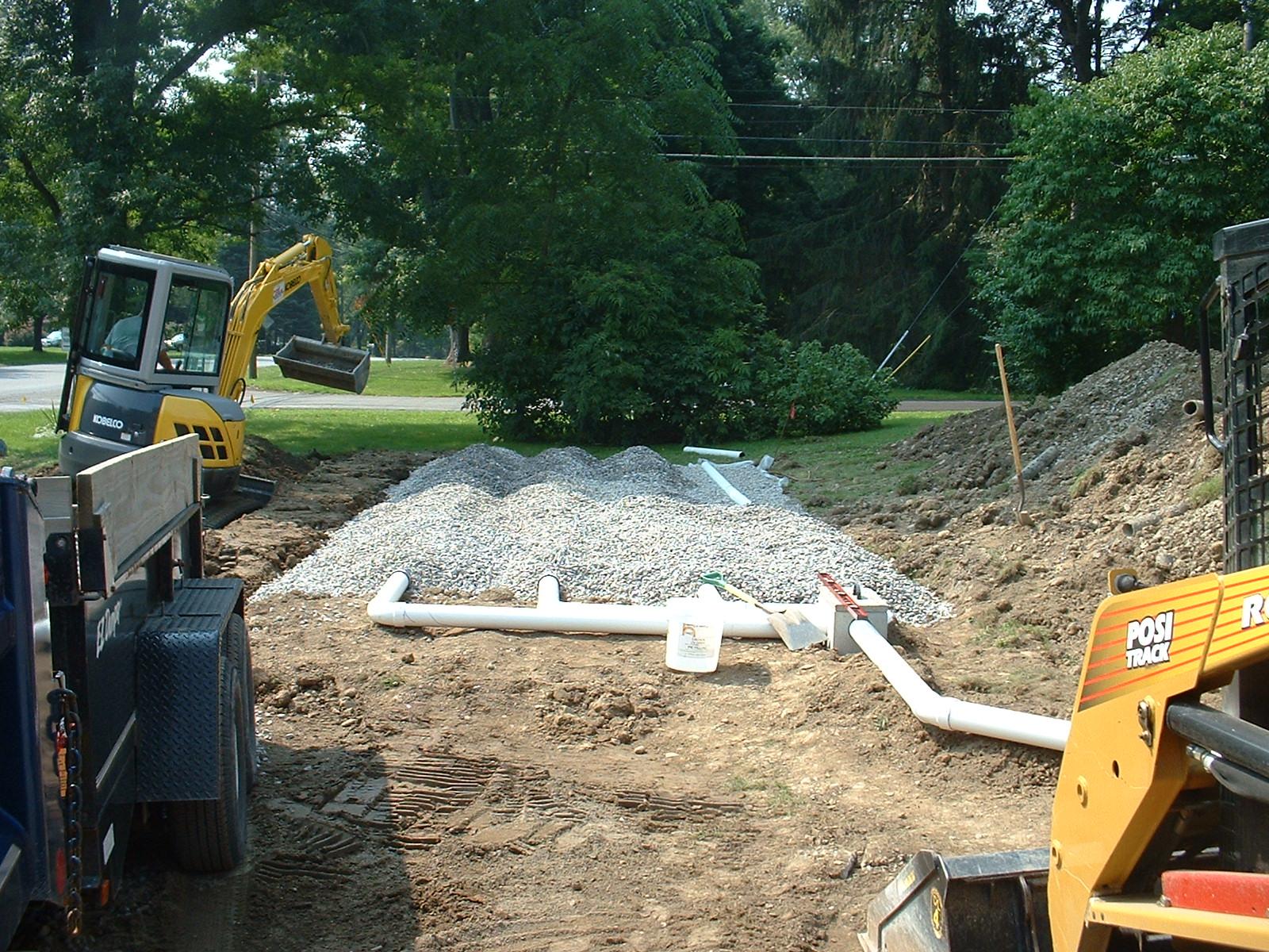 Installing a sand filter septic system