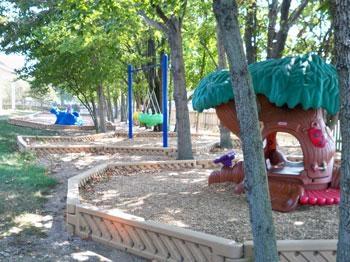 Large shaded toddlers playground!