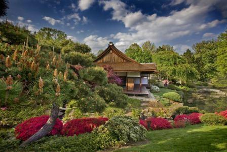 The Japanese House in spring.