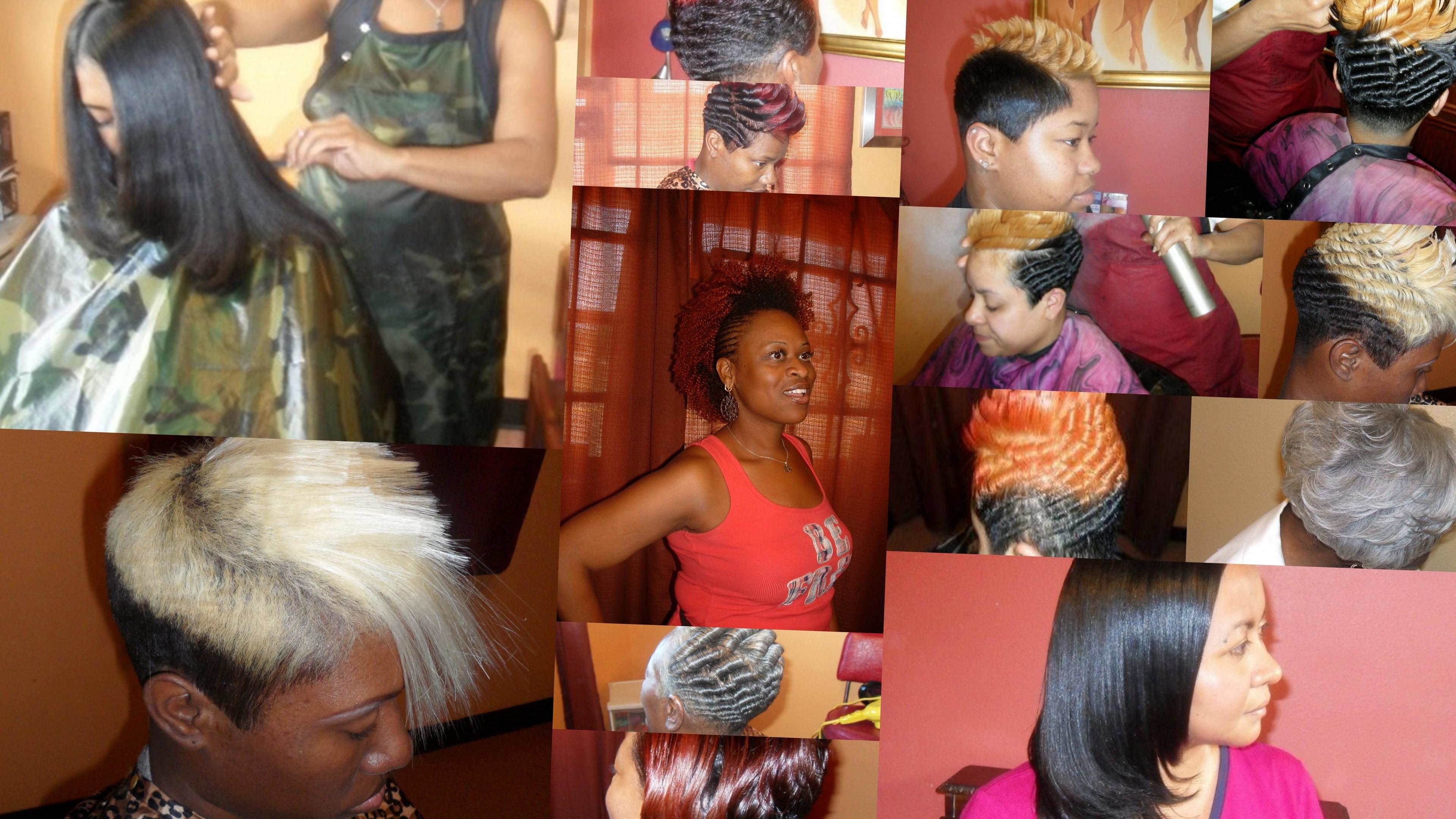 Women of Color wearing Hair Coloring