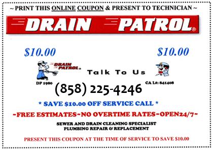 San Diego Plumber Coupon