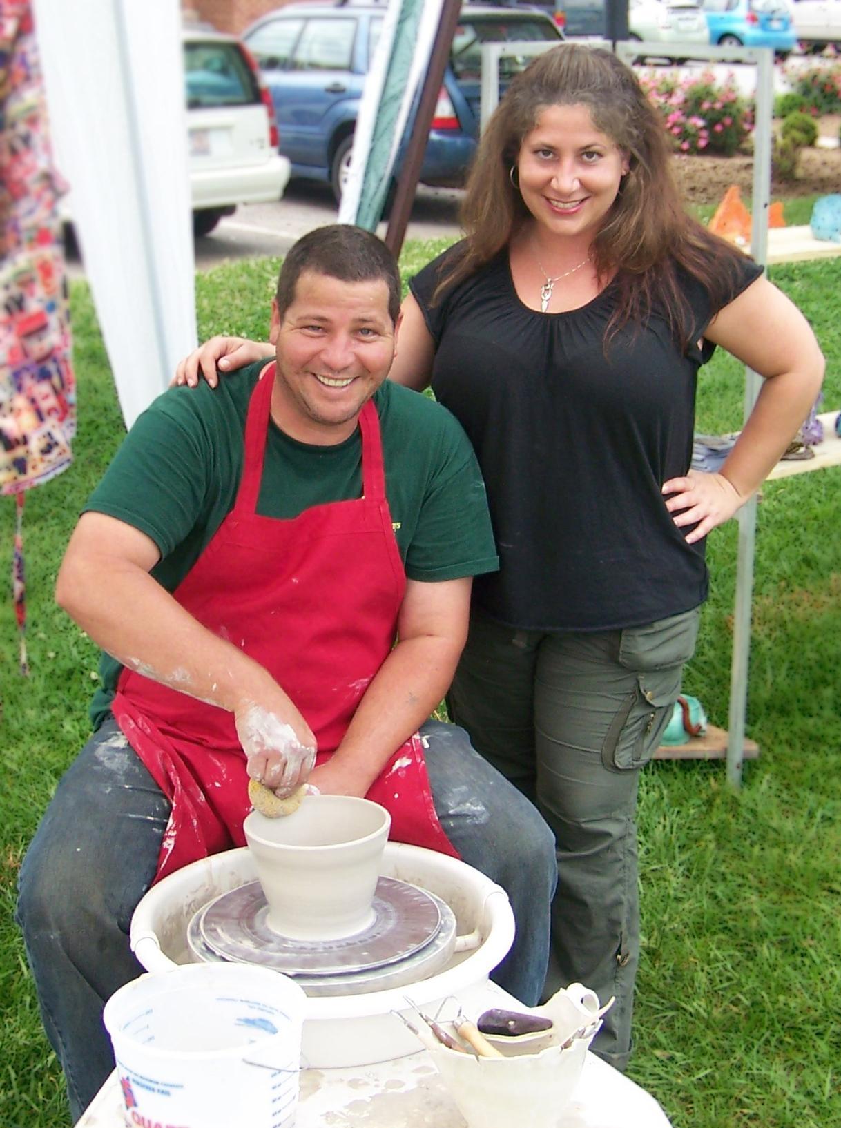 Jason Outlaw and Rosalie De Fini Outlaw of Outlaw Pottery