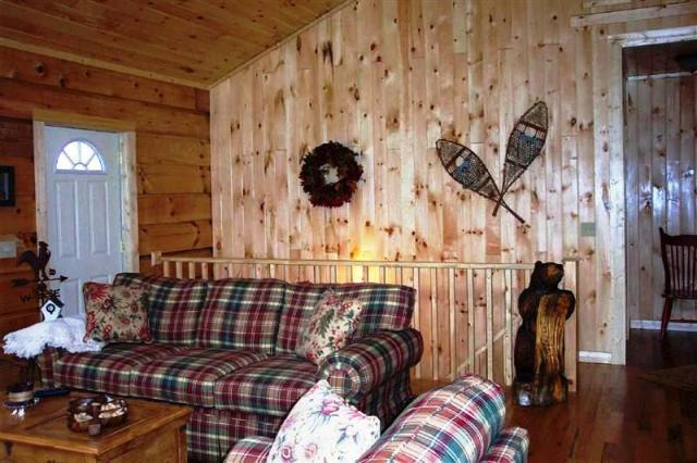 Arbor Den Log Cabin interior view