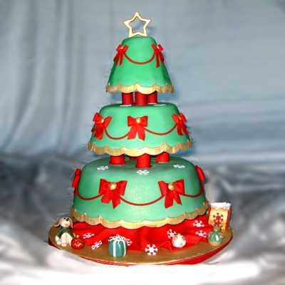 Christmas Tree Cake