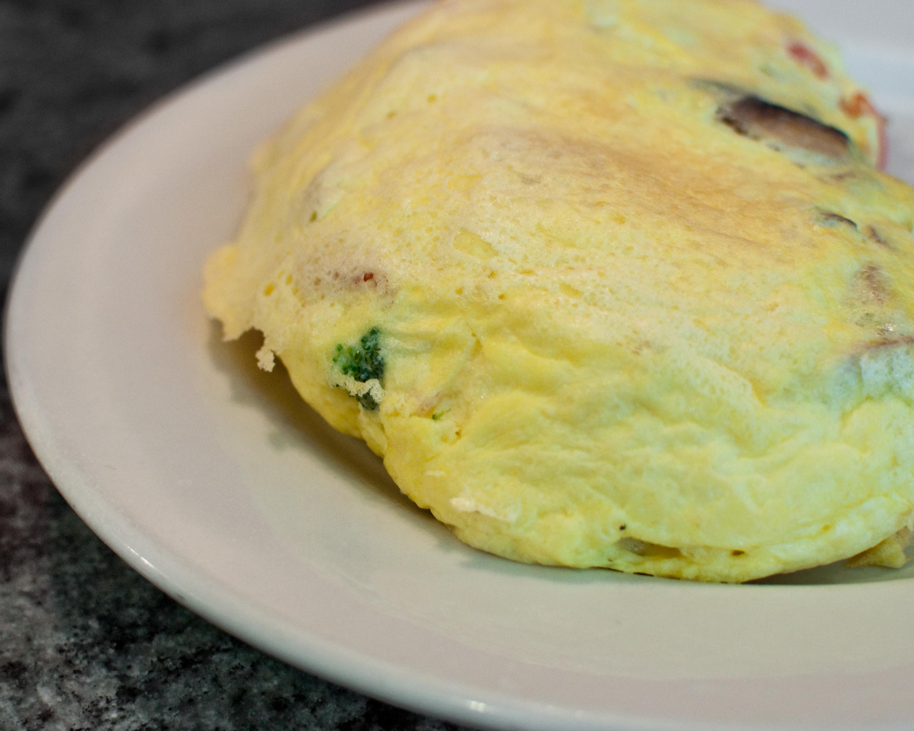 Behold our Omelette..yes, it is that big