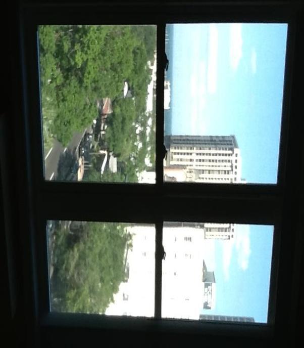 The view from several of the apartments.