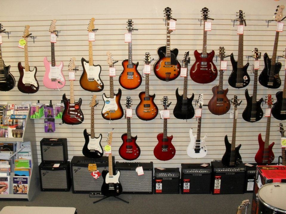 We sell guitars.