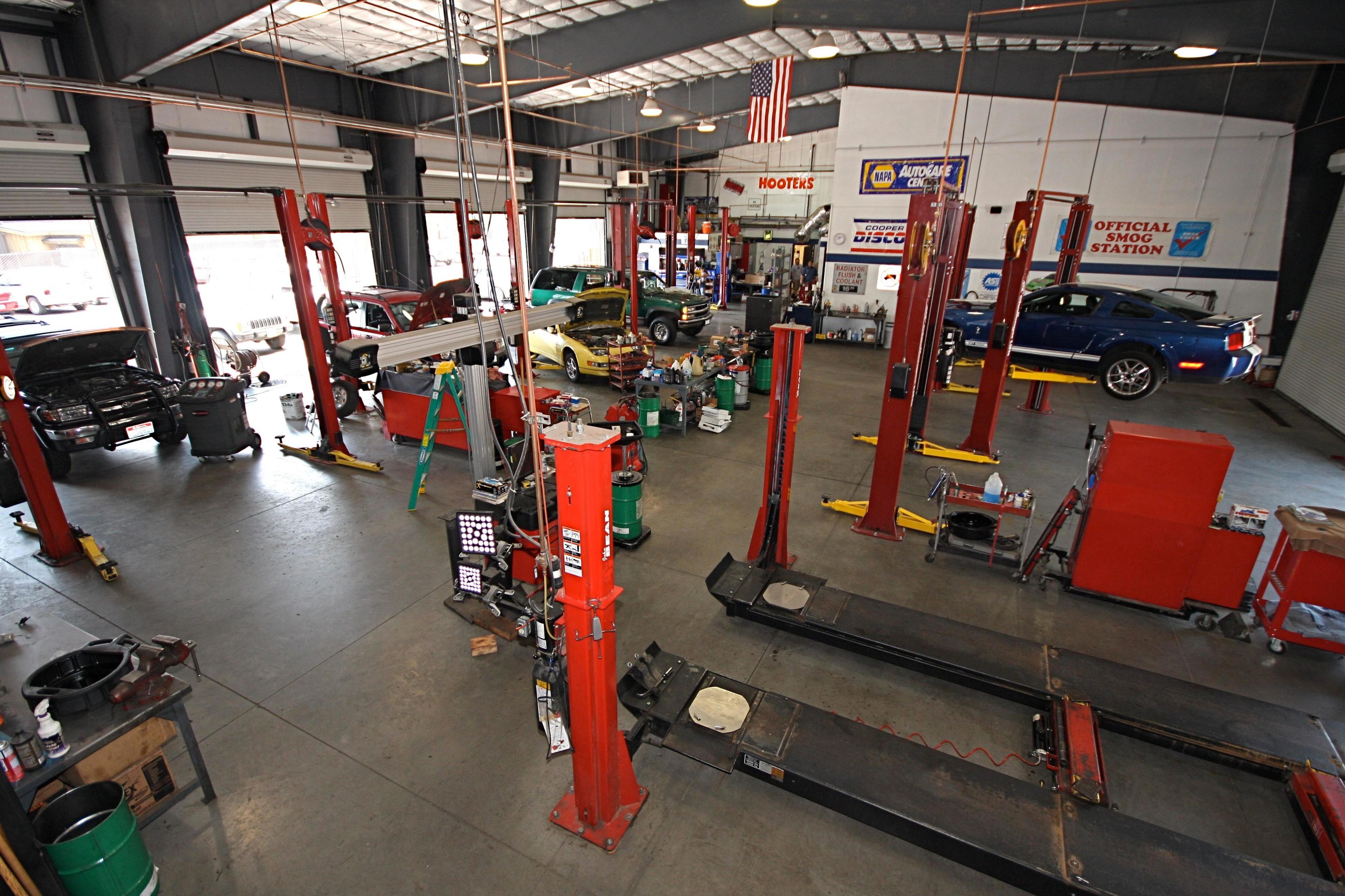 Looking out on the Auto Doctor Bays