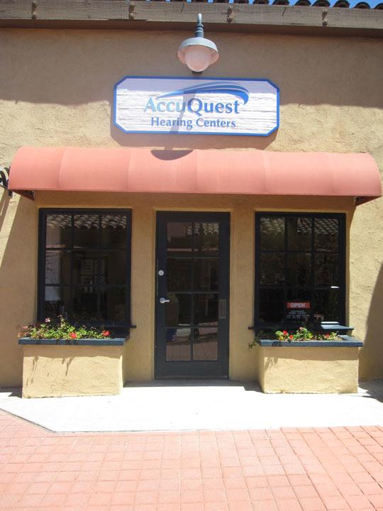 Look for this building to find the Rancho Bernardo AccuQuest Hearing Center