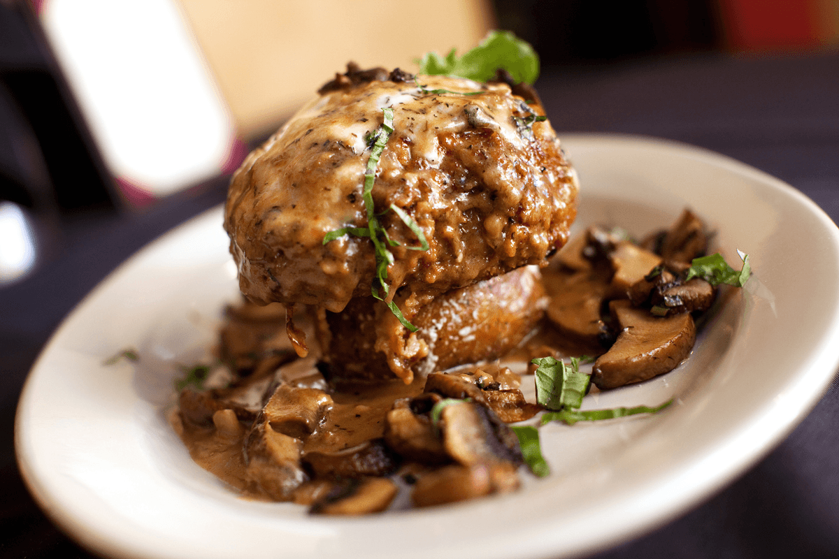 Steak with Mushrooms