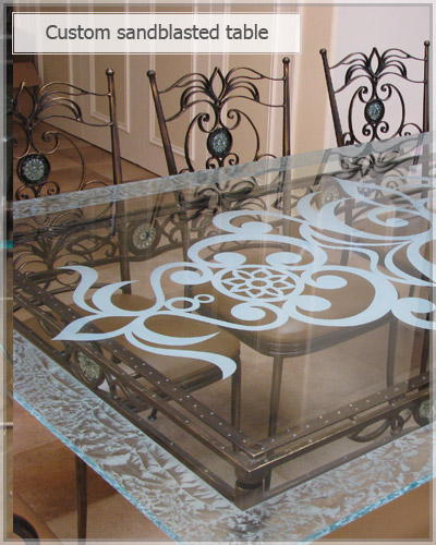 Sandblasted Glass