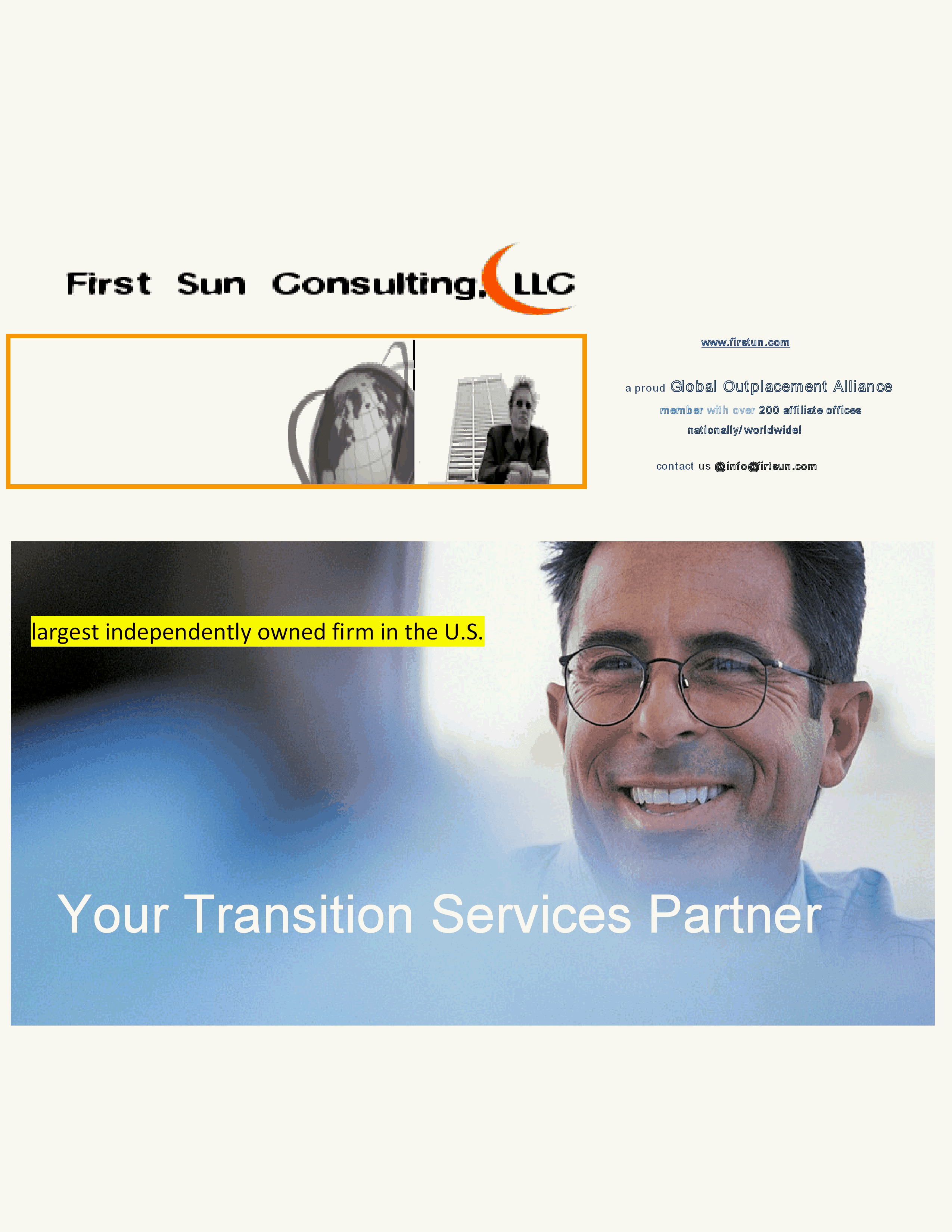 First Sun Consulting, LLC- Outplacement Services