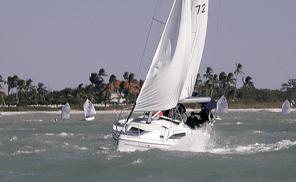 Island Dreams romping through the Gulf of Mexico