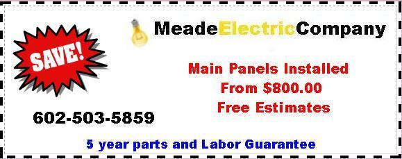 Electricians In Phoenix AZ - Panel Coupon