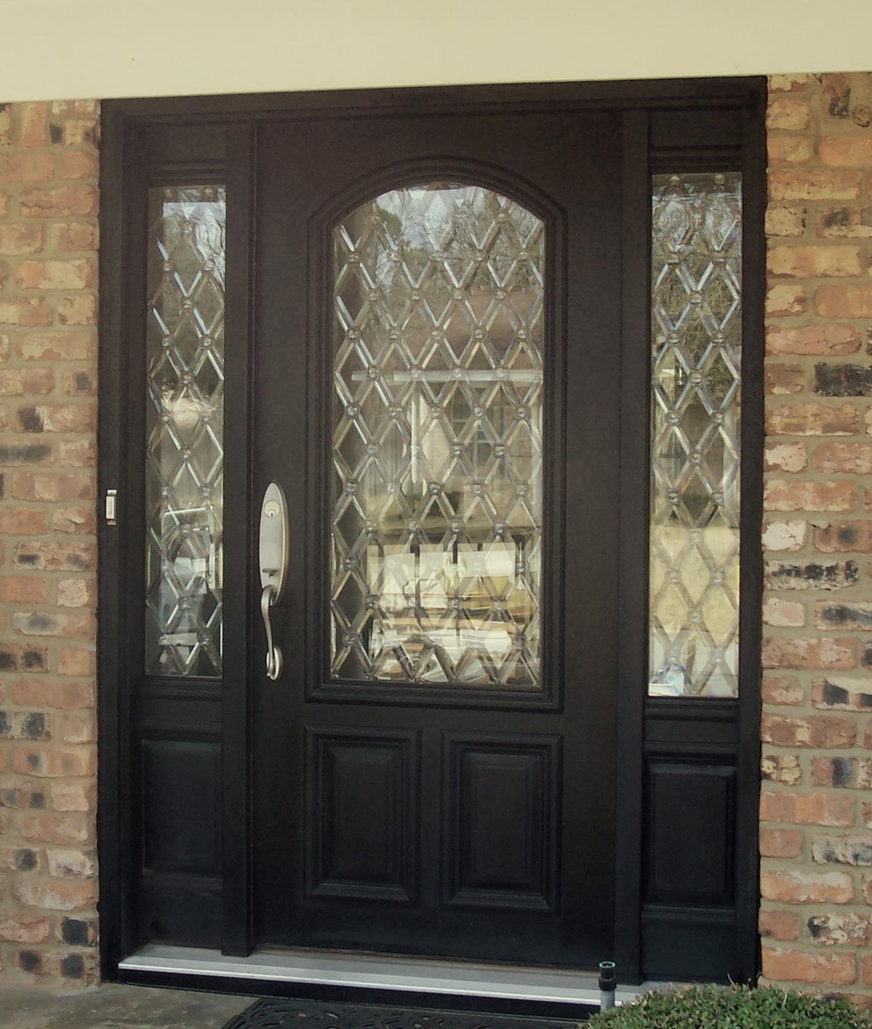 Custom Beveled Glass Door