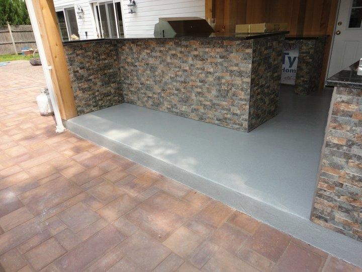 An outdoor bar area floor done by GarageFloorCoatingofNJ.com!